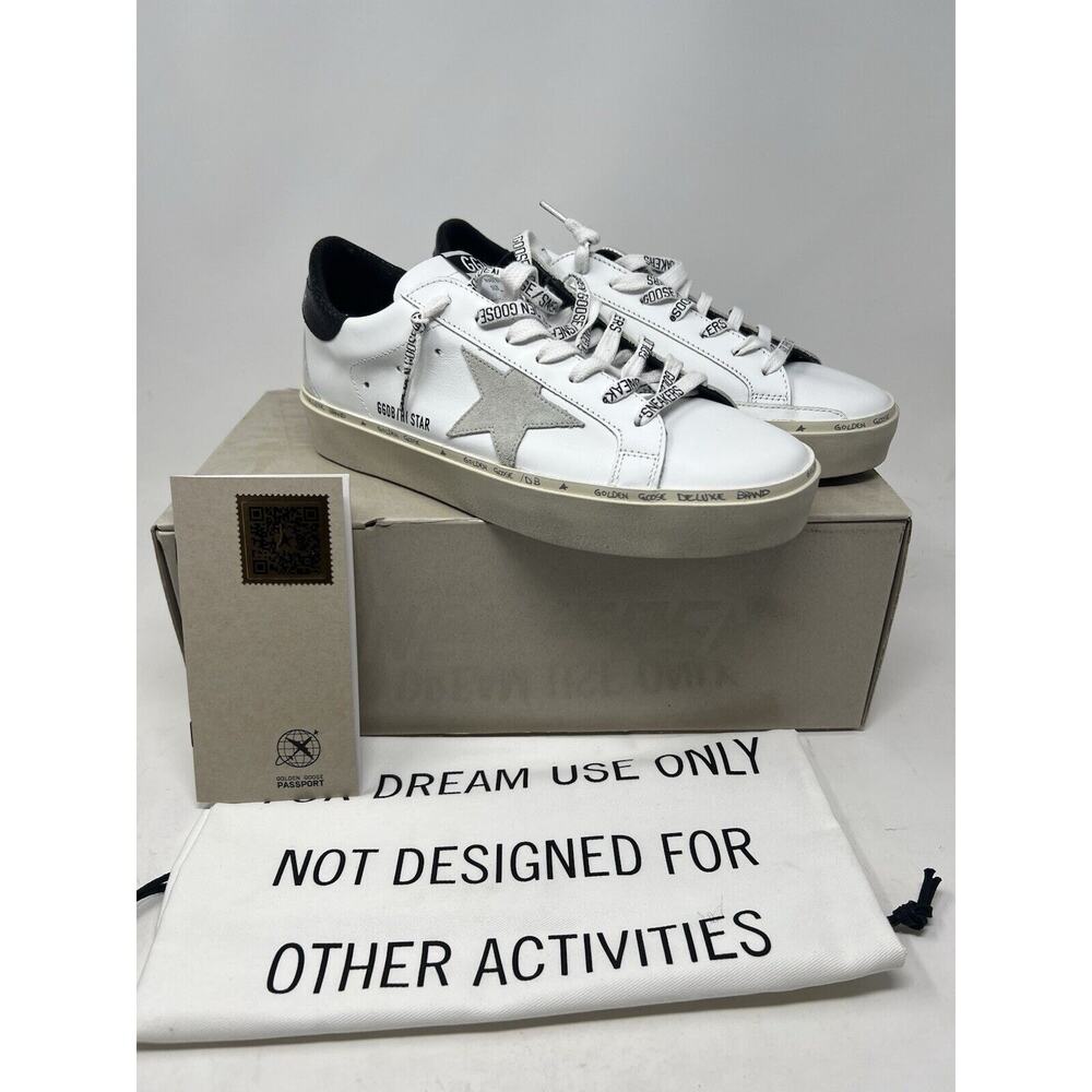 NIB Golden Goose Hi Star Sneaker White / Ice / Black Python Print Suede Star 40 - Picture 2 of 10
